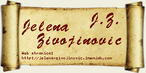 Jelena Živojinović vizit kartica